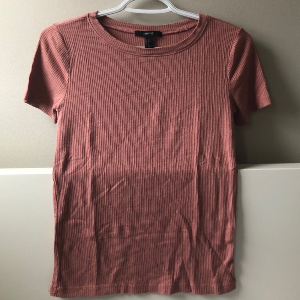 Forever 21: Pink Ribbed Top